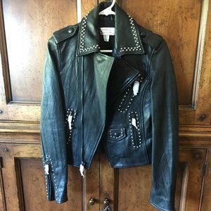 Giftable New Guess Black Leather Women Jacket Gift